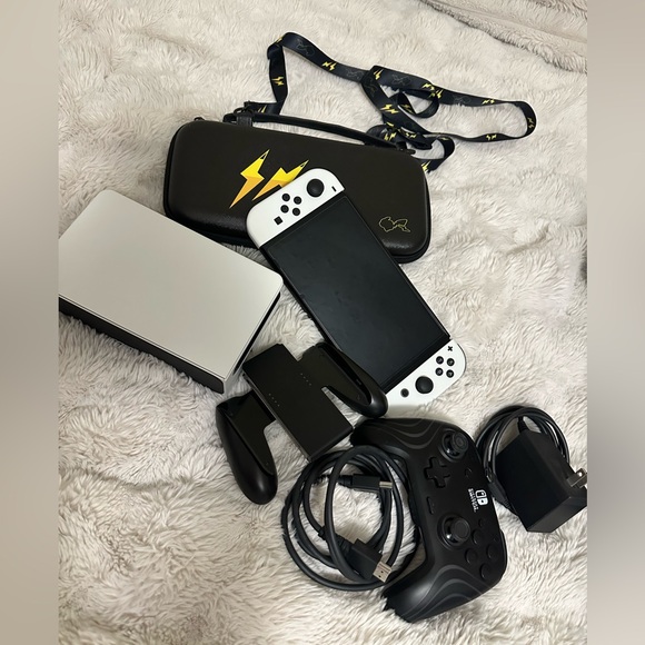 Nintendo Other - Nintendo Switch Bundle with Black and White Accessories